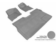 3D MAXpider L1FR07201501 FORD F 150 2009 2014 SUPERCREW KAGU GRAY R1 R2 2 EYELETS NOT FIT 4X4 M T FLOOR SHIFTER TRIM TO FIT SUBWOOFER
