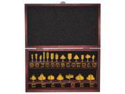 Buffalo Tools Pro Series 20 Piece Router Bit Set in Wood Box RBSET20