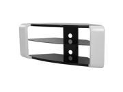 AVF Como Floor Stand for TVs up to 55 Gloss White and Black FS1174COGW A