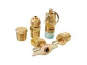 Viair Air Locker 5 Pc.Tank Fittings Kit with 1 4 NPT M to 1 8 BSP F Adapter For 200PSI Rated Systems 90002