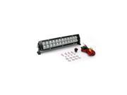 Wurton 14 5W High Powered 24 LED Light Bar Flood Beam Wire Harness and Switch 10 30V IP68 31421