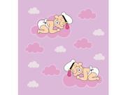 Ostanding Popeye On A Cloud Nursery Pink Blockout Roller Window Shade 23W x 24H For 24W x 24H Rough Opening NUS POP03 PIN BO2324
