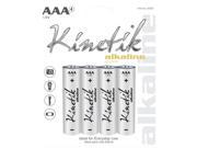 Kinetik Alkaline Batteries AAA Carded 4 Pack 53833