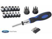 Ford 34 Piece Ratchet Screwdriver Set Sae And Metric FHTC0056S20