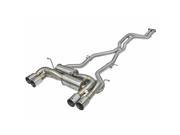 aFe Power EXH DP Back BMW M3 M4 2015 L6 3.0L tt SS 304 Pol Quad Exhaust 49 36323 P