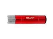 AmPro Mobile Charger w Flashlight 2200MAH Red T23701