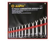 AmPro 12pc Combination Wrench Set 6 19mm T41280
