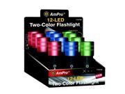 AmPro 9 LED 3 LED Color Flashlight T19749