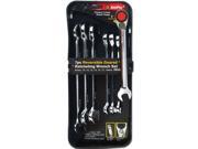 AmPro 7pc Rev Geared Ratcheting Wrench Set Metric 8 18mm T41684