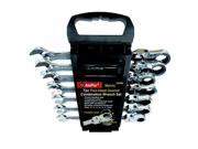 AmPro 7pc Flex Head Geared Ratcheting Wrench Set Metric T42382