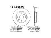 Centric Disc Brake Rotor 121.45035