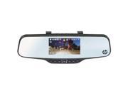 HP F720 Rearview Mirror Mount Dash Camera with 1296P Super HD and 4.3 Inch Display