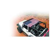 VDP Koolb.reez Mesh Sun Screen Full Brief Top Jeep 10 C JK Wrangler 4 Door Unlimited American Flag 50715 1