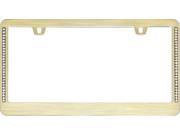 Cruiser Accessories 15001 License Plate Frame Neo Diamondesque Gold