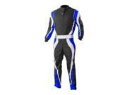 K1 RaceGear 10 SP1 B XS Speed 1 CIK FIA Level 2 Approved Kart Racing Suit; X Small Blue White Black