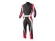 K1 RaceGear 10 SP1 R XL Speed 1 CIK FIA Level 2 Approved Kart Racing Suit; X Large Red White Black