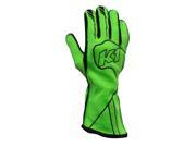K1 RaceGear 23 CHP FV M Champ Auto Racing Nomex Gloves SFI 3.3 5 Fluorescent Green Medium