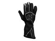 K1 RaceGear 23 CHP N M Champ Auto Racing Nomex Gloves SFI 3.3 5 Black Medium