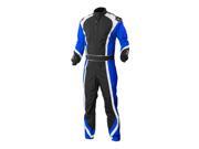 K1 RaceGear 10 APE B ML Apex Level 2 Kart Racing Suit; Medium Large Blue
