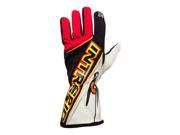 K1 RaceGear 13 INT XS Team Branded Intrepid Kart Racing Gloves; X Small Red Black White