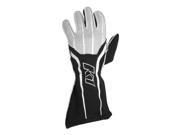 K1 RaceGear 23 GT1 N L GT 1 SFI Auto Racing Gloves Black White Grey Large