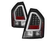 Spyder Auto Chrysler 300 05-07 Version 2 Light Bar LED Tail Lights - Black 5083326 Spyder Auto Chrysler 300 05-07 Version 2 Light Bar LED Tail Lights - Black 5083326