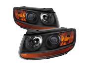Spyder Auto Hyundai Santa Fe 2007 2012 Don‘t Fit any models Built before 7 11 07 Production Date OEM Style Headlights Black 9035470