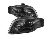 Spyder Auto Audi A4 06 08 Projector Headlights Halogen Model Only Not Compatible With Xenon HID and Convertible Model DRL LED Black 9036071