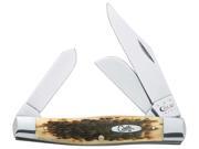 CASE Amber Bone Peach Seed Jig Large Stockman (6375 CV) CASE Amber Bone Peach Seed Jig Large Stockman (6375 CV)