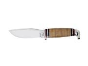 CASE 518 375 4 SS Leather Hunter Drop Point