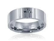 7mm Comfort Fit Engraved Cross Titanium Wedding Band Choose Your Ring Size 8 12 1 2 SZ9.5