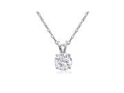 .40ct Solitaire Diamond Pendant in 14k White Gold on an 18 inch Chain
