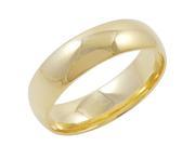 Men s 14K Yellow Gold 6mm Comfort Fit Plain Wedding Band Available Ring Sizes 8 12 1 2 Size 8.5