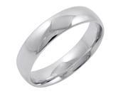 Men s 14K White Gold 5mm Comfort Fit Plain Wedding Band Available Ring Sizes 8 12 1 2 Size 12.5