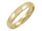 Men s 14K Yellow Gold 4mm Comfort Fit Plain Wedding Band Available Ring Sizes 8 12 1 2 Size 11