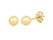 14K Yellow Gold 4mm Ball Stud Earrings