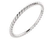 Amanda Rose 14k White Gold Rope Ring Available sizes 5 8