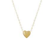Amanda Rose 10K Yellow Gold Heart Necklace on a 17 in. Chain