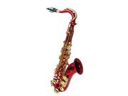 Merano B Flat Red Tenor Saxophone with Case