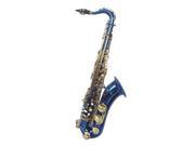 Merano B Flat Blue Tenor Saxophone with Case