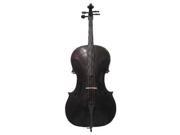 Crystalcello MC100BK 1 2 Size Black Cello with Carrying Bag