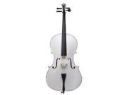 Crystalcello MC100WT 1 4 Size White Cello with Carrying Bag