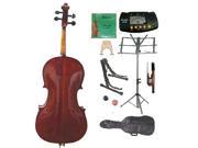 Crystalcello MC500 1 4 Size Oil Varnished Flamed Orchestra Cello