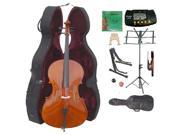 Crystalcello MC250 4 4 Size Cello with Hard Case