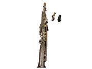 Crystalcello B Flat Silver Soprano Saxophone with Case