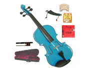 Merano 12 Blue Student Viola with Case Bow 2 Sets Strings 2 Bridges Pitch Pipe Rosin Shoulder Rest