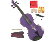 Merano 15 Purple Student Viola with Case Bow 2 Sets Strings 2 Bridges Pitch Pipe Rosin Shoulder Rest