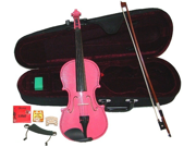 Merano 15 Pink Student Viola with Case Bow 2 Sets Strings 2 Bridges Pitch Pipe Rosin Shoulder Rest