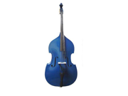 Merano 4 4 Size Blue Student Double Bass with Carrying Soft Bag Bow Free Rosin