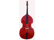 Merano 3 4 Size Red Student Double Bass with Carrying Soft Bag Bow Free Rosin